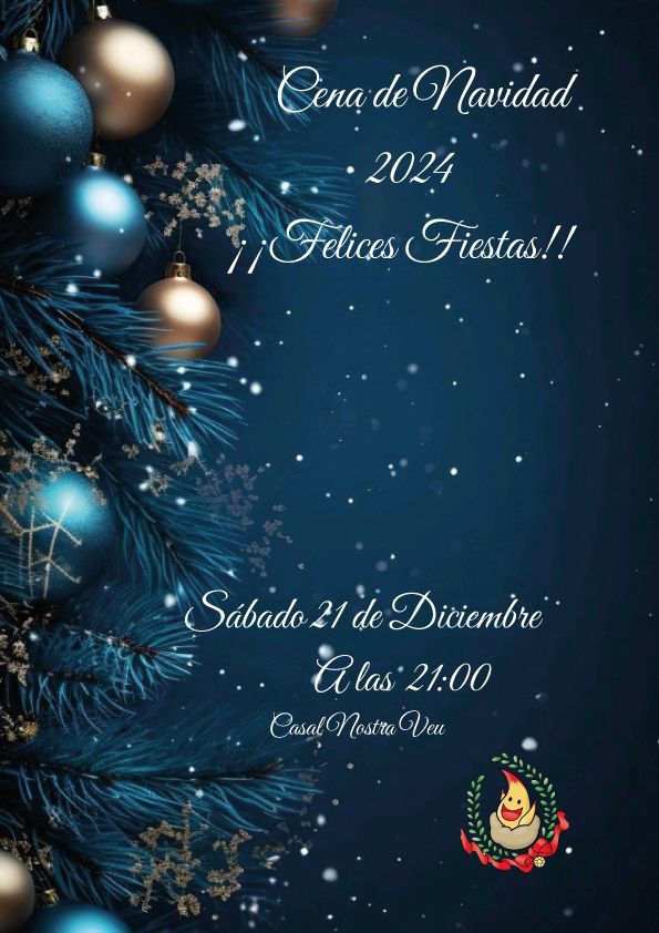 ¡Os esperamos a todos nuestros falleros el sábado en nuestra cena de Navidad! ¡No olvidéis apuntaros!