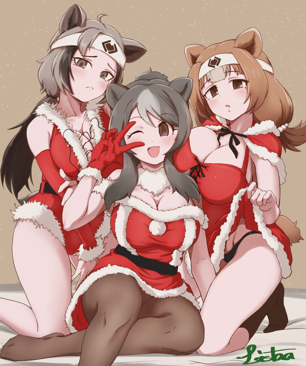 L♡L Bearsのクリスマスフォト 