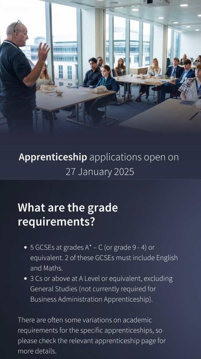 IMCareers's tweet photo. We are excited to share apprenticeship applications open on Monday, 27th January, and close on 17th February 2025 for our September 2025 intake!

Interested in joining us? Check out our FAQs and learn more! https://t.co/flDjSoK5CP