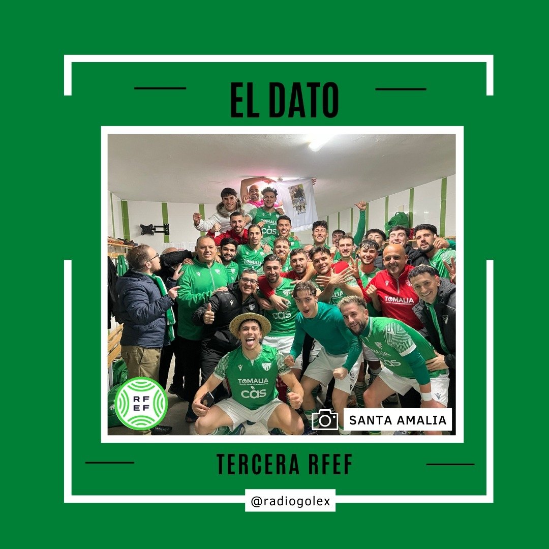 ⚽ TERCERA RFEF

El <a href="/CDSantaAmalia/">C. D. Santa Amalia</a> logra una buena racha de partidos y se mete en la parte media-alta de la clasificación.

4 partidos sin perder, con 3 victorias y 1 empate ante el Badajoz.
