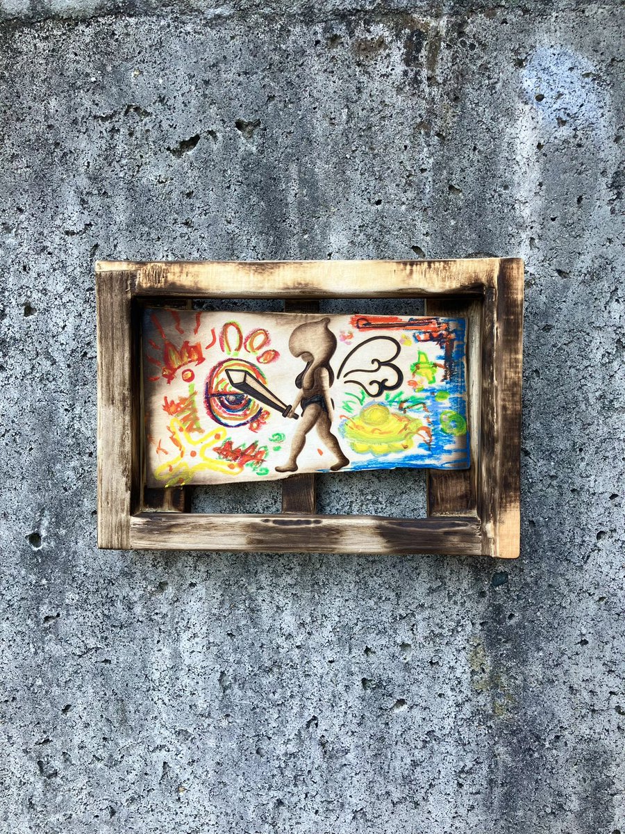 heiryu12's tweet photo. 【ぼうけんにっき】
227×158mm
焼き絵、オイルパステル
#art
#phyrography
#woodburning
#焼き絵
#ウッドバーニング
#ryuheiyoshida
#吉田琉平 https://t.co/2UZXqDBO4J