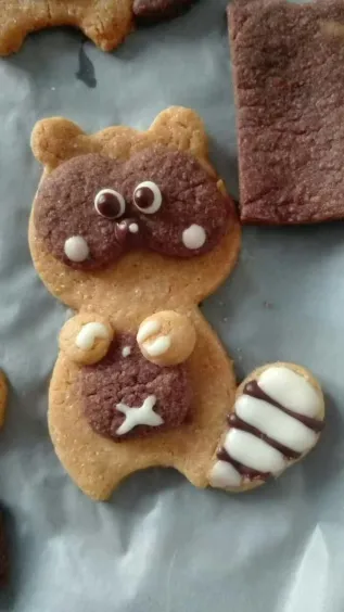 dantalaile's tweet photo. I made a lot of raccoon-shaped cookies. Although the cookies looked a bit cute, they were really delicious!😄@RcoonsNFT https://t.co/uszsT1ptJf