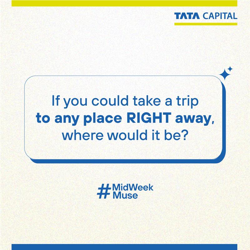 tatacapital's tweet image. Btw, our Personal Loan for Travel has delighted quite some people, just saying!

#MidWeekMuse #TataCapital