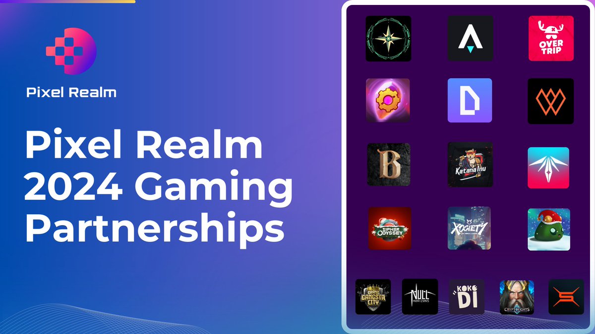 PixelRealm (@pixelrealmlabs) on Twitter photo 🎉 Third part of Pixel Realm 2024 recap, today dedicated to our gaming friends! 🎮
Over the past year, we’ve focused on gaming, connecting with incredible projects, communities, and partners. It’s been an amazing journey, and we’re excited for what’s ahead! 🚀
Here’s to more 🎉 Third part of Pixel Realm 2024 recap, today dedicated to our gaming friends! 🎮
Over the past year, we’ve focused on gaming, connecting with incredible projects, communities, and partners. It’s been an amazing journey, and we’re excited for what’s ahead! 🚀
Here’s to more