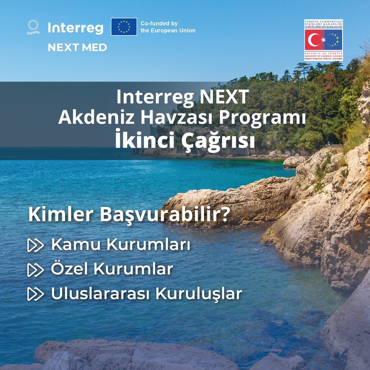 ABBaskanligi's tweet photo. 🚨 #InterregNEXT Akdeniz Havzası Programı Akdeniz’in geleceğine Programın katılımcı ülkeleri ile yön vermeye devam ediyor. Programın 2021-2027 dönemi 2. Çağrısı Ocak’ta açılıyor ‼️ Bizi takipte kalın 👉https://t.co/HXUb0wzWLp
@interregnextmed #everythingMEDpossible #cbcmed https://t.co/bxLvSXJdFk