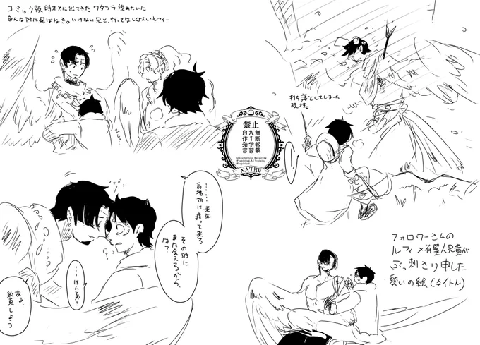 ⚠︎👒兄
⚠︎もうなんでもありな人向け
⚠︎人様のネタに乗っかっている愚か者
⚠︎すいません

🦋のほうでフォロワーさんが呟いたネタにアホほど興奮したので筆が滑りました……ちょっと元ネタを改変してますすいません……元ネタも最高に好きです(好きです)。
(元ネタは🦋のほうで引用しています) 