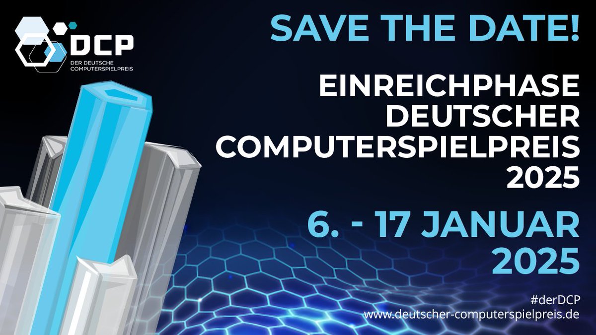 Der Deutsche Computerspielpreis | Der DCP (@derdcp) on Twitter photo Vom 6. 1. 2025 bis zum 17. 1. 2025 können Spiele für den #derDCP 2025 eingereicht werden. Die Teilnahmebedingungen findet man unter deutscher-computerspielpreis.de/der-preis/teil…. Wir freuen uns schon sehr auf eure Einreichungen! @BMWK
<a href="/game_verband/">game_eV</a> <a href="/medienboard/">Medienboard</a> <a href="/Digitale_Spiele/">Stiftung Digitale Spielekultur</a> <a href="/devcom_global/">devcom - developer community</a> Vom 6. 1. 2025 bis zum 17. 1. 2025 können Spiele für den #derDCP 2025 eingereicht werden. Die Teilnahmebedingungen findet man unter deutscher-computerspielpreis.de/der-preis/teil…. Wir freuen uns schon sehr auf eure Einreichungen! @BMWK
<a href="/game_verband/">game_eV</a> <a href="/medienboard/">Medienboard</a> <a href="/Digitale_Spiele/">Stiftung Digitale Spielekultur</a> <a href="/devcom_global/">devcom - developer community</a>