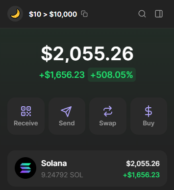 hinkok_'s tweet photo. From $10 to $10,000 on memecoins: DAY 3  

Today's result: +$1,656 (+508%)  

Made x5 on $TIM today. Found it at $650k mcap using the bot I shared earlier, sold for x5 before bed.   

Woke up to see it hit an insane x9 from the entry I shared with my Private Group when I bought it. Congrats to everyone who hold on.  

I share every move live with my Private Group—what I buy, when I sell, all for free.  

Want to join? Like, RT, and comment below. Follow me, and I’ll DM you an invite.