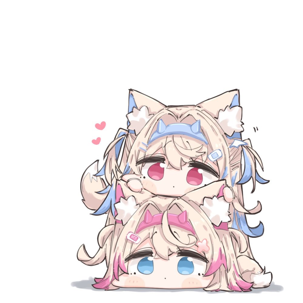 モコちゃんをバウバウするフワワちゃん🩵🩷
 #FWMCpix