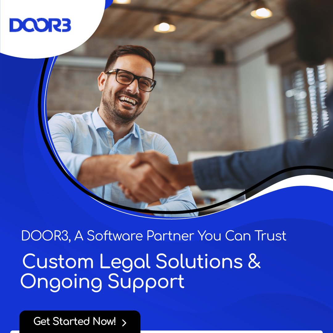 DOOR3's tweet image. 🤝 A partner you can trust—from discovery to support. Let’s build something great together! #TrustedPartner #LegalSoftware hubs.ly/Q02YJbc30