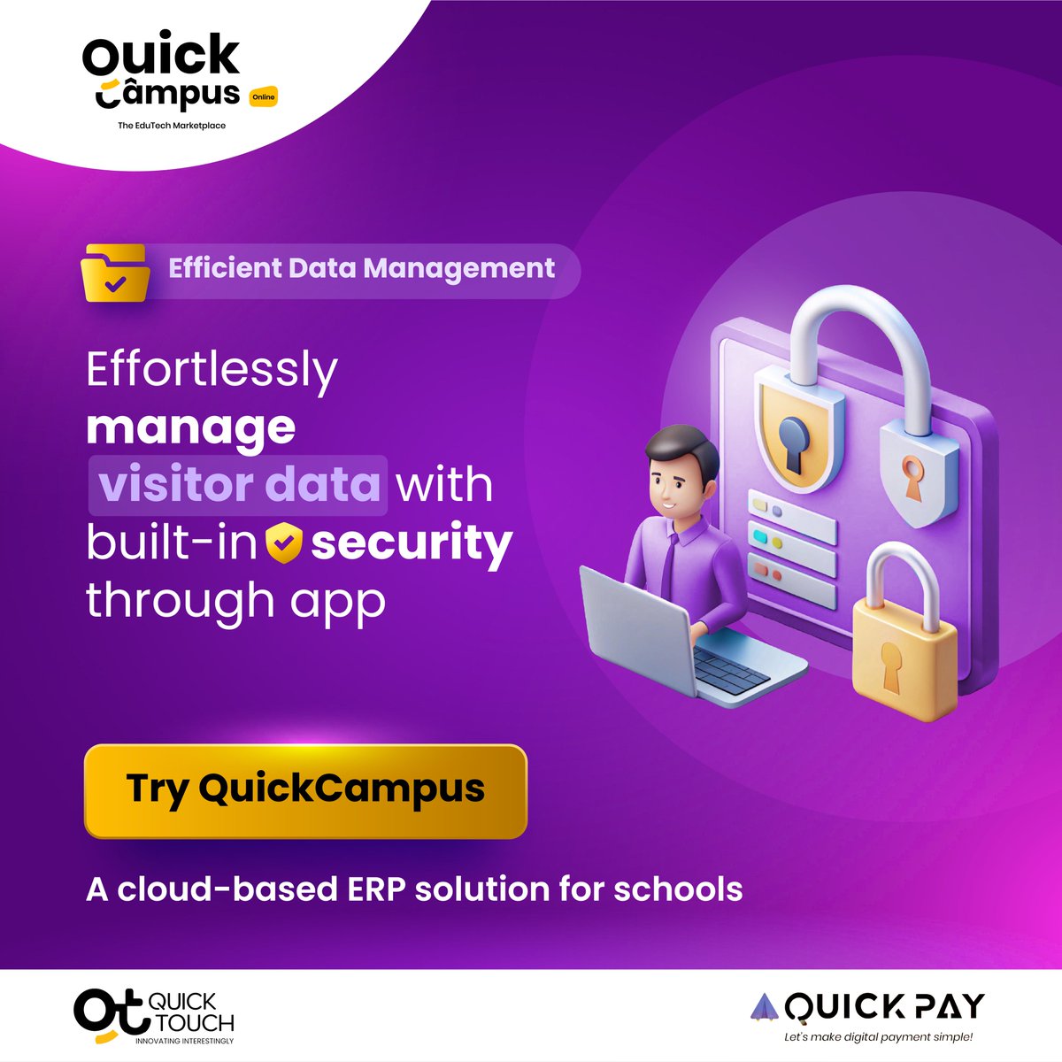 joinquickcampus's tweet photo. π Efficient Data Management Made Easy! π
π² Try QuickCampus Now
A cloud-based ERP solution designed to simplify your schoolβs operations.
π Visit https://t.co/Nv4Qtc5APA
π Call us at +91 8810686833
#SchoolERP #SchoolSolutions #SecureManagement #QuickCampus #EdTech https://t.co/QqTqURHDX9