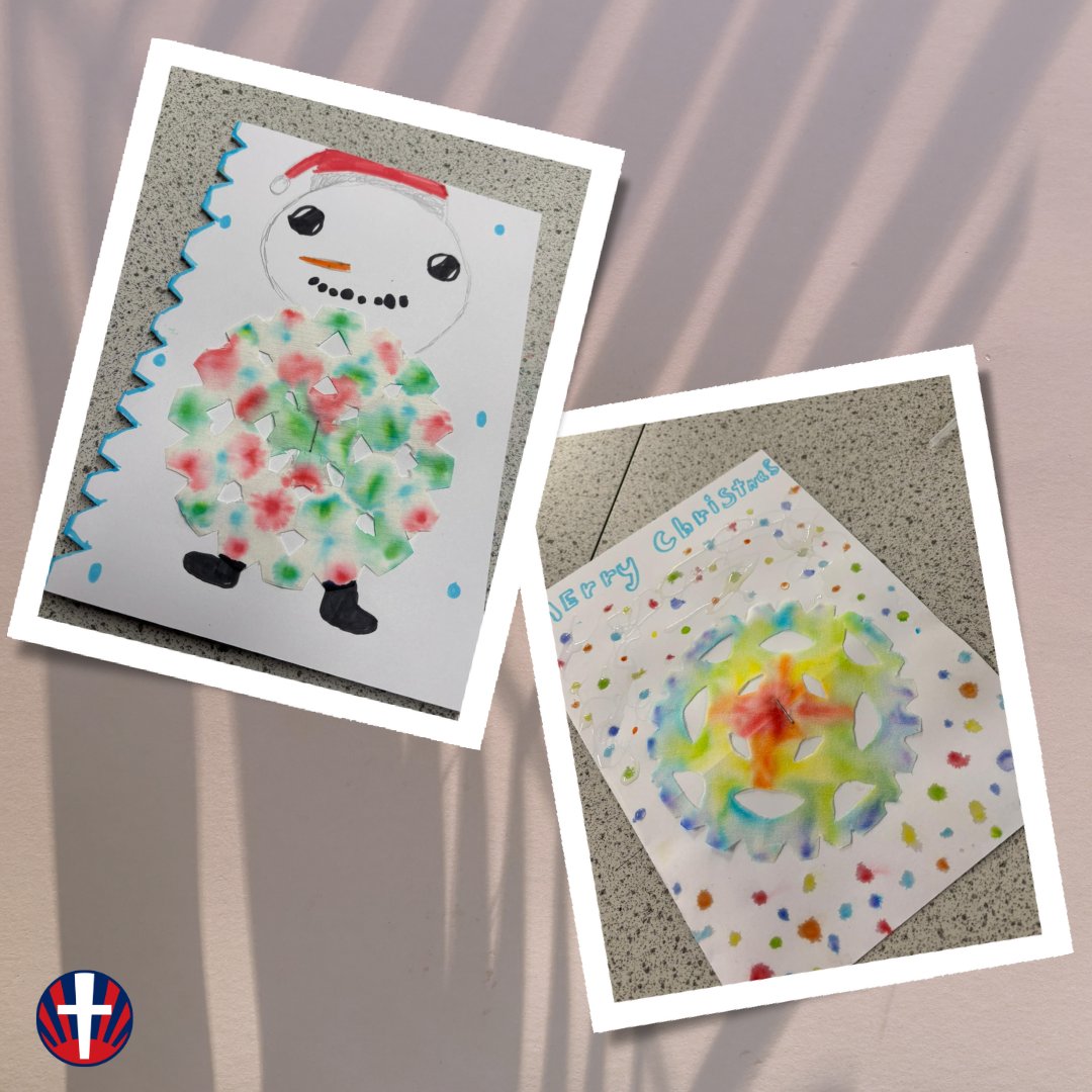 Year 6 have been taking part in 'Christmas Chromatography’.
Using the technique of splitting ink into its constituent colours, they have made beautiful Christmas cards.  What a fun and creative way to blend science with art!🎨