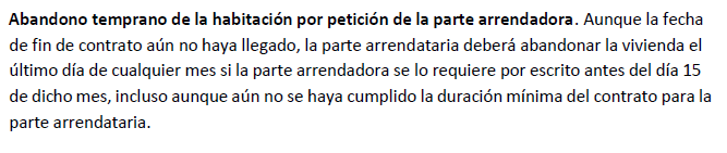Cuando la propietaria de una vivienda se permite incluir esta cláusula en un contrato de alquiler de habitación en vivienda compartida, es que se cree con derecho a disponer tu vida en sus manos. Es indecente.