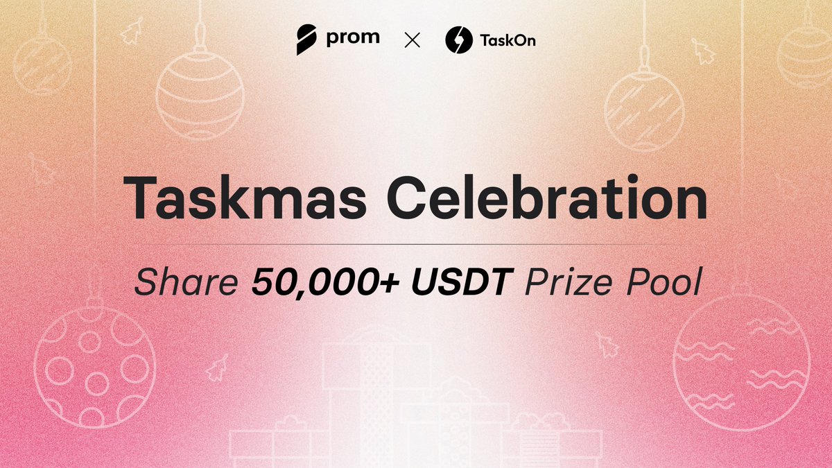 Taskmas Celebration &amp; 50,000+ USDT for Grabs 🎄

Community, we’re joining forces with <a href="/taskonxyz/">TaskOn | Ultimate Web3 Community Growth Platform</a> for a seasonal celebration and a generous prize pool to share. Right before the festive season, we’re putting 500 USDT under the Christmas Tree among the other 50,000+ USDT rewards.