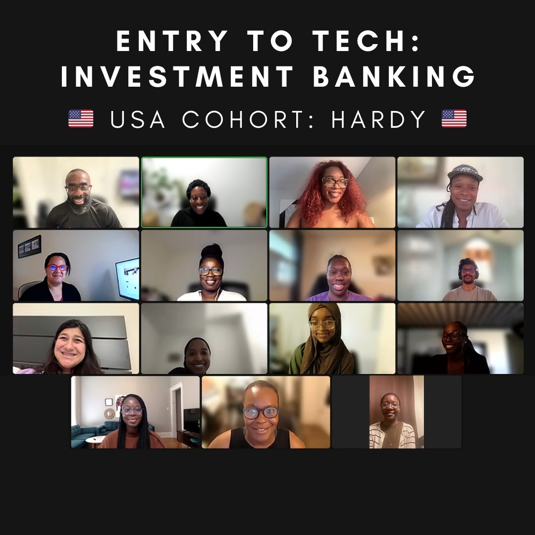 codingblackfems's tweet image. 🚀 The Hardy Cohort from our US Entry to Tech bootcamp has smashed it!

They learned Java, APIs, TDD, Databases &amp;amp; even Algorithmic Trading! All while honouring Chanelle Hardy, a trailblazing Black woman in tech.

Stay tuned for YOUR chance to join!

#CodingBootcamp