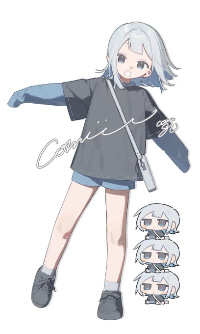 なつき様()の立ち絵・SDイラストを描かせていただきました! 