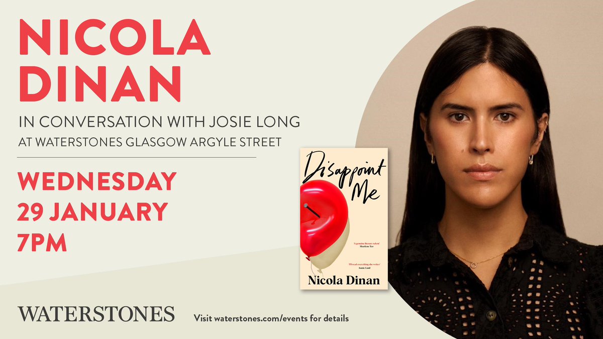 Nicola Dinan returns to the shop to discuss her second novel - the story of Max, a trans woman whose NYE accident prompts her to try out an old-fashioned straight relationship 🎈

It’s a heartfelt &amp; hilarious story of resolutions perfect for the new year!

waterstones.com/events/nicola-…