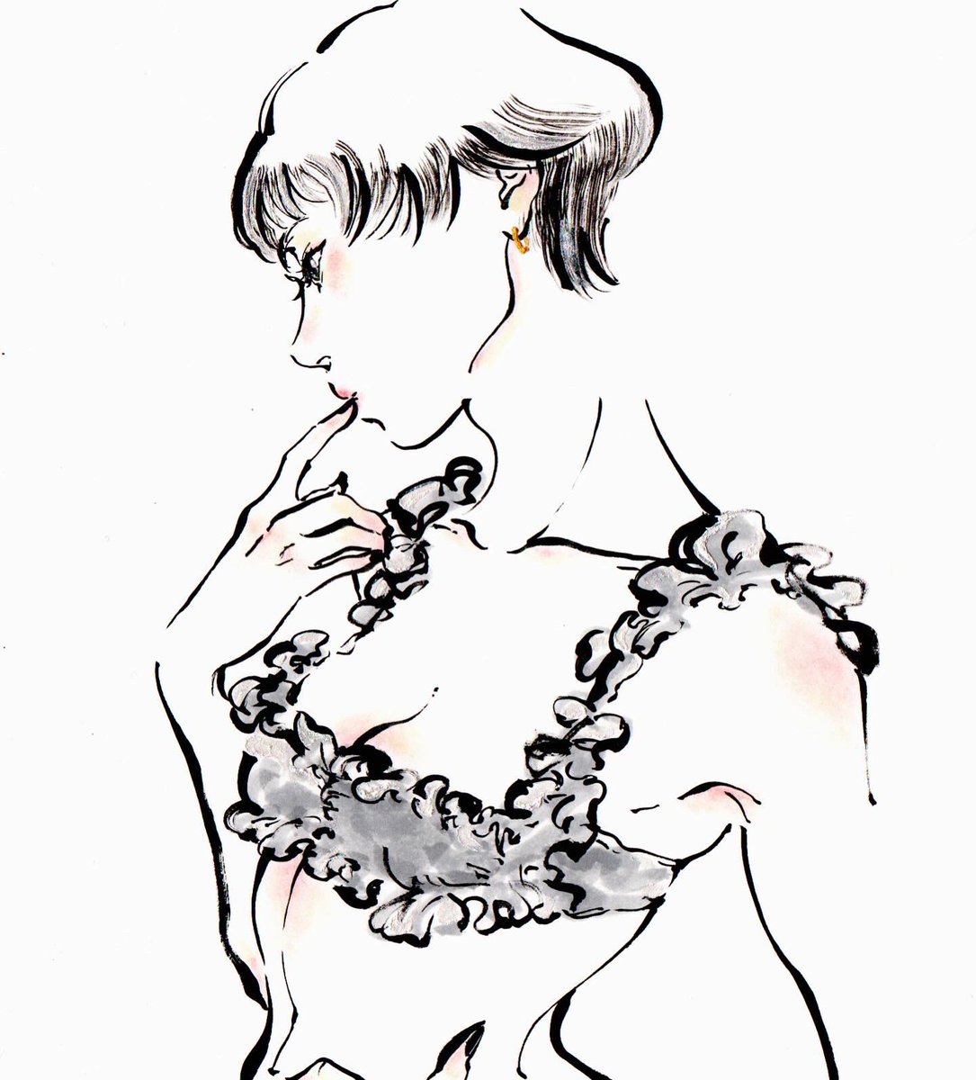 墨で線画を描いたもの
アナログは墨で描きたいと考えている https://t.co/qJtlE7MRqh
