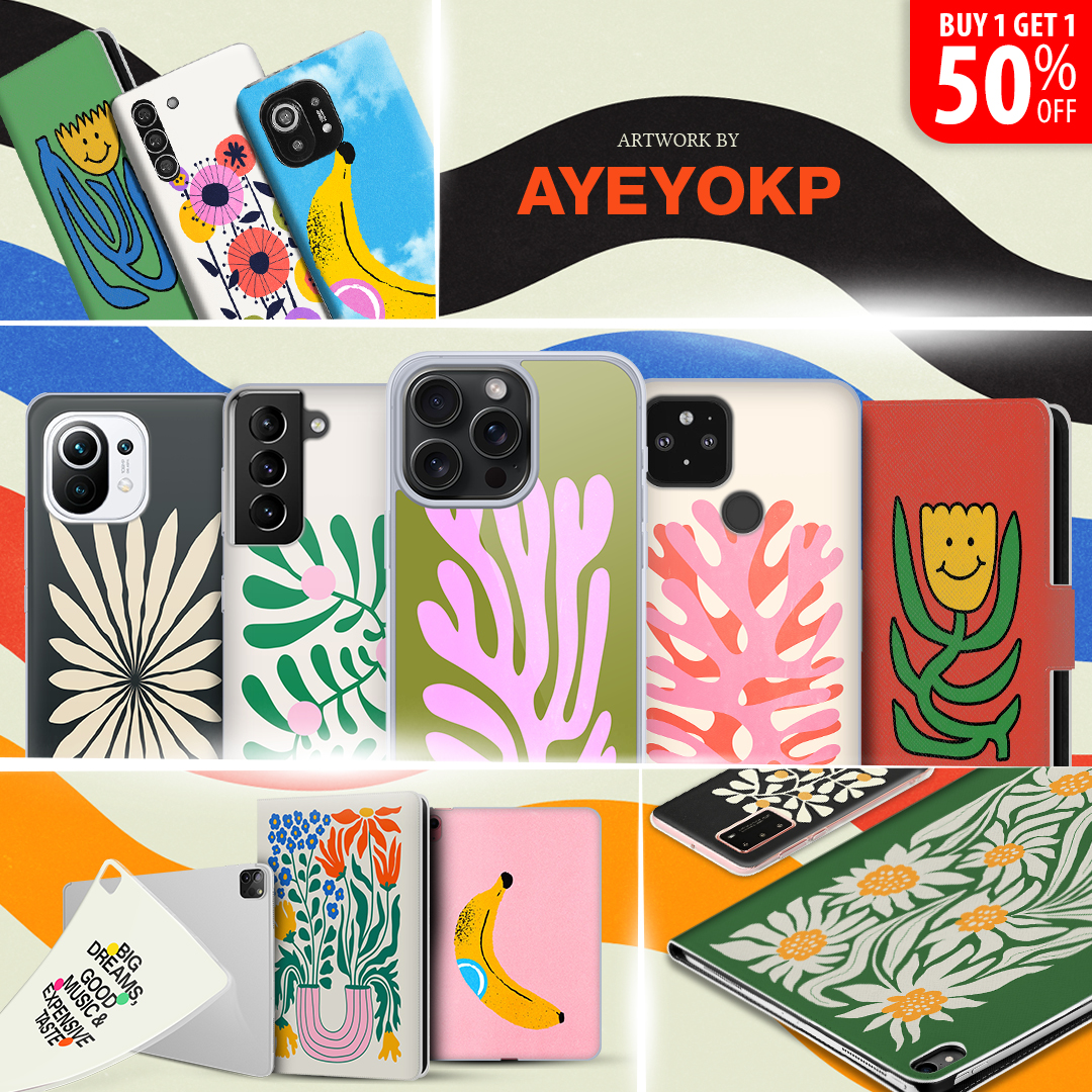 Buy 1 Get 1 50% Off on our Head Case Designs Officially Licensed Ayeyokp phone &amp; tablet cases using the promo code AYEY50

Shop Now! bit.ly/407up4Z

#goheadcase #headcasedesigns #iphone #Ayeyokp #samsunggalaxy #Macbook #ipad #airpods #ps5 #PlayStation #playstation5 #xbox