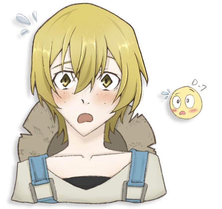 #  リプで送られてきた絵文字の表情で描く
👒くん