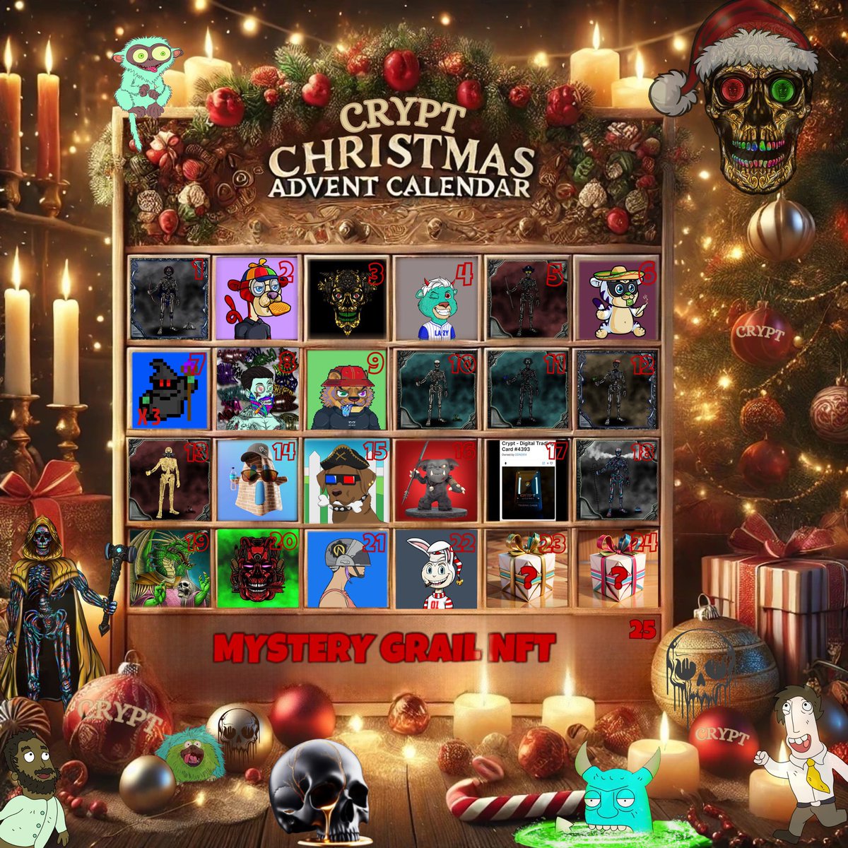Todays @CryptTCG and @OOGIES_ community advent calender prize is a Crypt Digital Trading Card donated by <a href="/DDN2914/">DDN2914🦍</a> 

Winner chosen by rumble in discord at 420EST