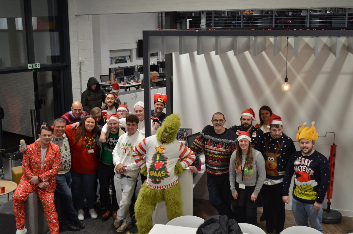 Utilize_PLC's tweet image. A Festive Celebration at Utilize! 🎄
We officially kicked off the Christmas season with our Christmas Jumper Day! The atmosphere in the office was buzzing, with plenty of laughter, good food, and even an unexpected guest appearance from The Grinch.
#Utilize#ChristmasJumperDay