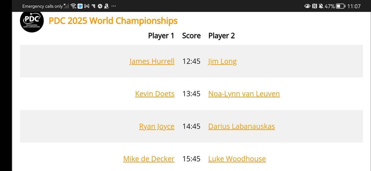 DartsDatabase's tweet photo. 🎯 | 8
Players in todays afternoon session at the @paddypower World Darts Championship
Meet them all in our Live Scores, Ally Pally or Player Search areas
#dartsdatabase #DartingByNumbers
↪️https://t.co/naCSMrsPqh https://t.co/eLzlJvHfGY