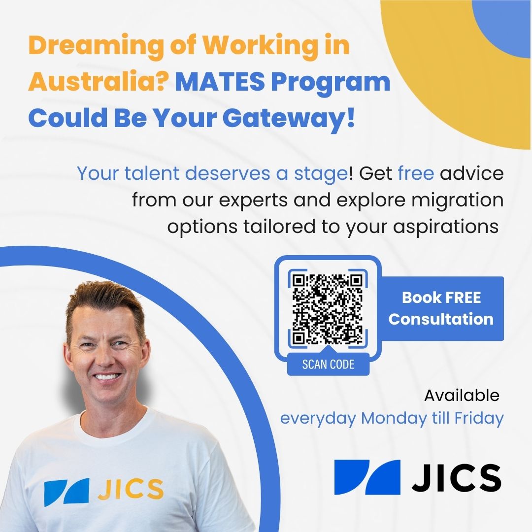 jicsaustralia's tweet image. 🚀 Indian grads &amp;amp; professionals! 🇮🇳 Apply for the MATES program to live/work in Australia for up to 2 years! 🌏

🔑 Fields: Energy, Mining, Engineering, ICT, AI, Fintech, Agritech
🎯 3,000 visas annually!

👉 Register now! #MATESProgram #WorkInAustralia #matesballotregistration