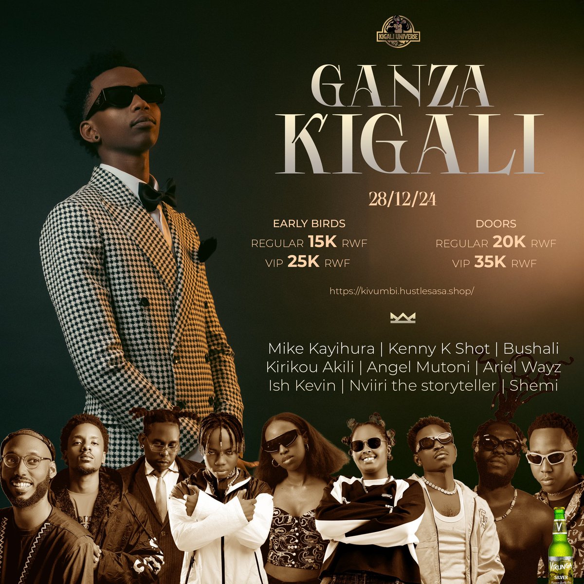 I called my friends and they picked up 🙏🏾🔥🇷🇼🇰🇪🇧🇮

So allow me to present my lineup for GANZA 28th December.

From the 250 🇷🇼 for the EAST, #ntaguhagarara #GANZA