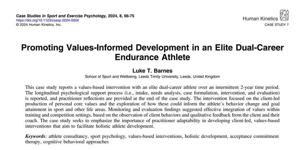 Dr Luke Barnes (@luke_barnes_1) on Twitter photo Pleased to end the year with a published case study in <a href="/CSSEPJournal/">Case Studies in Sport and Exercise Psychology</a>. Full Text available doi.org/10.1123/cssep.…
More applied practice and research outputs in the pipeline for 2025 🔜📑 Pleased to end the year with a published case study in <a href="/CSSEPJournal/">Case Studies in Sport and Exercise Psychology</a>. Full Text available doi.org/10.1123/cssep.…
More applied practice and research outputs in the pipeline for 2025 🔜📑