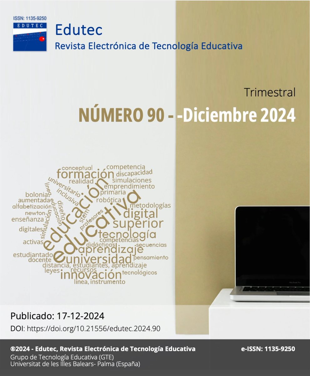 Revista Edutec (@revistaedutec) on Twitter photo 📢 ¡Publicado el número 90 de <a href="/RevistaEdutec/">Revista Edutec</a>! Esperamos que los trabajos publicados sean de vuestro interés.
🌐 edutec.es/revista/index.… 📢 ¡Publicado el número 90 de <a href="/RevistaEdutec/">Revista Edutec</a>! Esperamos que los trabajos publicados sean de vuestro interés.
🌐 edutec.es/revista/index.…