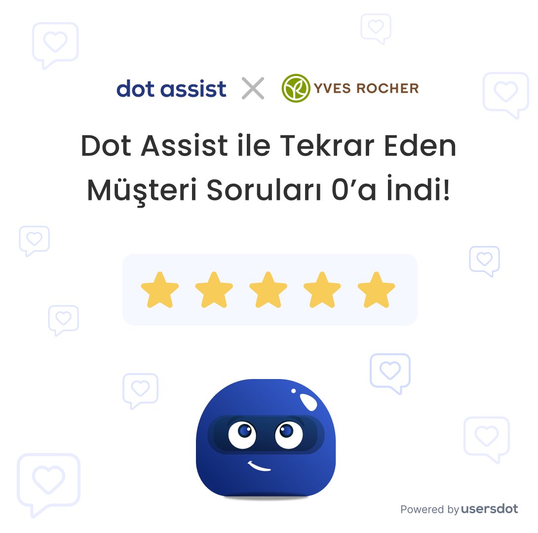 usersdotcom's tweet photo. 💪 @DotAssist x @YvesRocherTR 

✨ Yves Rocher ekibi, #DotAssist analizleri sayesinde pazaryerine sıkça gelen soruların çoğunlukla "Bu ürün nasıl kullanılır?" odaklı olduğunu keşfetti. https://t.co/N7kLwDkDrq
