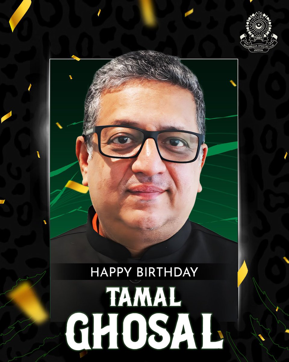 Wishing a very Happy Birthday to our Club Director, Mr. Tamal Ghosal! 🥳🎂

#HappyBirthday #JaanJaanMohammedan #JaanShaanImaanDilMeinMohammedan