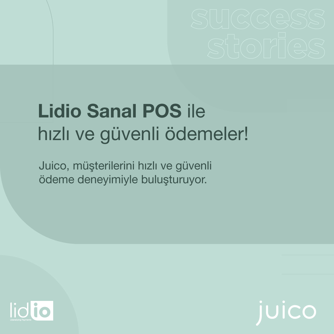 LidioTR's tweet photo. Sağlıklı Lezzetlerin Güçlü Ortağı Lidio!
Juico, Lidio Core Ödeme Orkestrasyonu ile ödeme süreçlerini hızlı, güvenli ve verimli bir şekilde yönetiyor.
Bizi tercih ettikleri için teşekkür ederiz!
Daha fazlası için: https://t.co/Dbh9xSG1A5
#Juico #Lidio #AkıllıYönlendirme https://t.co/eANzzUpDRb