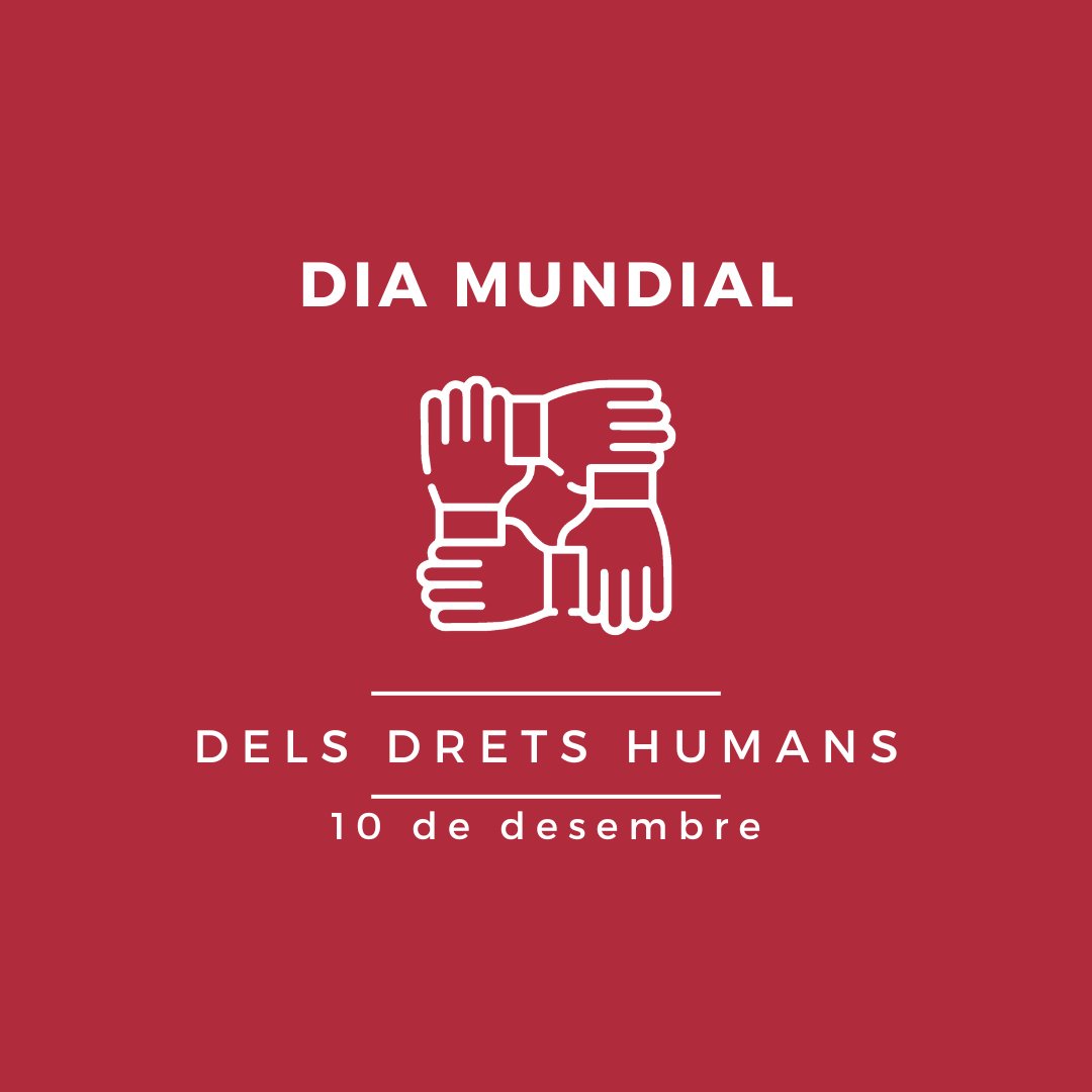 Avui, dia mundial dels drets humans, recordem que el 28 de febrer 2023 el Govern aprovava l'Estratègia de Drets Humans de Catalunya 2020-2030 per reforçar-ne la defensa i promoció.
Coneguem-la 👉: acortar.link/42I7mJ