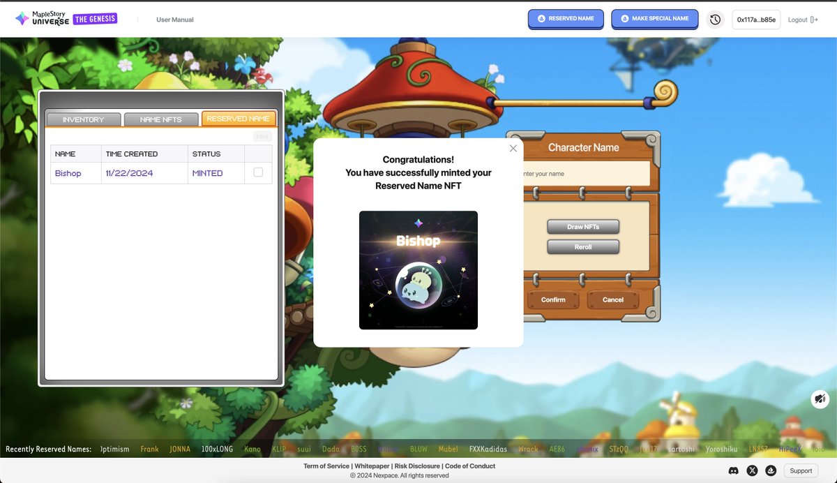 <a href="/MaplestoryU/">MapleStory Universe</a> <a href="/opensea/">OpenSea</a> Yeahhhhhh
