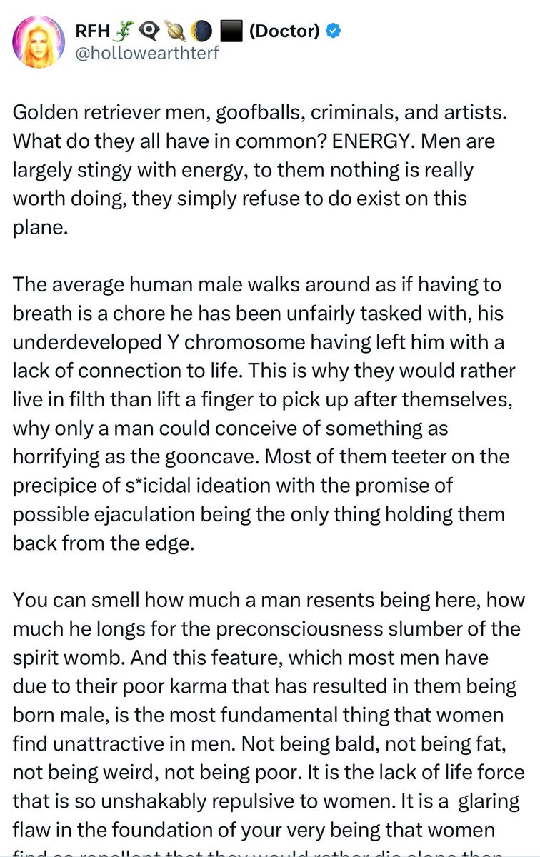 dyingscribe's tweet photo. This tweet is exactly the type that affirmed my decision to follow RFH

it’s direct, no soft edges, and unflinchingly pointed.

i’ve told men the same, but gently, because my intent was to help them.

hers isn’t.

hers is to have women leave you behind if you’re not ready. https://t.co/HCBke3SrGY