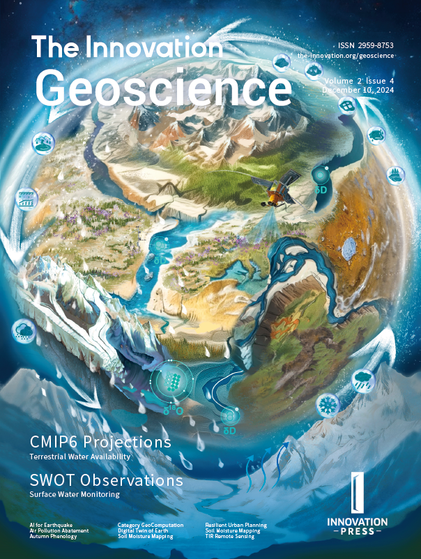 The_InnovationJ's tweet photo. Check out the latest issue of The Innovation Geoscience!!!
Volume 2, Issue 4 is now online! @Innov_Geosci
https://t.co/4eKdPHKpfF
#Geoscience #remotesensing #flooding #climate #watermonitoring #satellite #Geoinformatics #GeoComputation #Earthquake #sustainable #groundwater #CO2 #technology