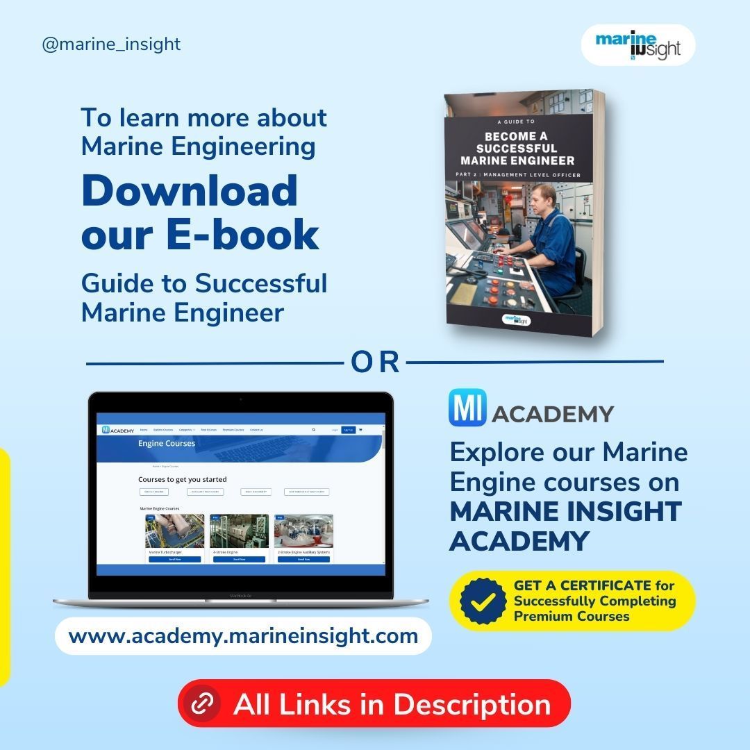 MarineInsight's tweet photo. 🤞Comment what other things must an engine cadet learn on their first ship.
👉Here is a list of things #EngineCadet must learn
📚Download How to be a Successful Marine Engineer ebook https://t.co/cKXs7NW643
⚓Explore our #MarineEngine courses https://t.co/YJrHBxviZm https://t.co/iIGbvJgUh1