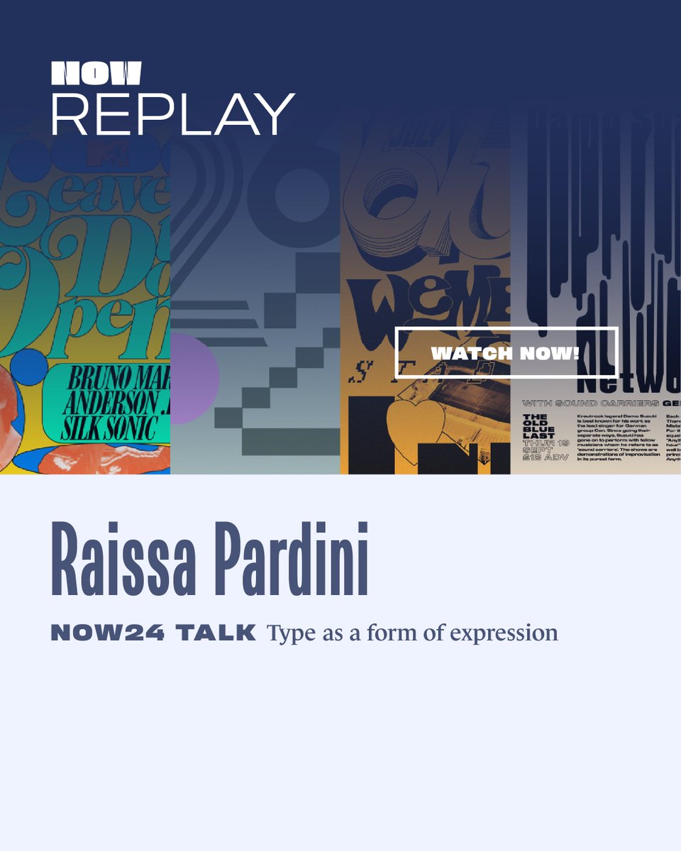 typeparis's tweet photo. Replay available for the #Now24 Talk “Type as a form of expression” by Raissa Pardini https://t.co/7kL3mPPsOg
Keep an eye to registration opening for #typeparisnow25, in the next couple of weeks!
🛎 Early bird tickets at €120.
https://t.co/6ICLS4Y4t1 https://t.co/BZnrLUy3Wb
