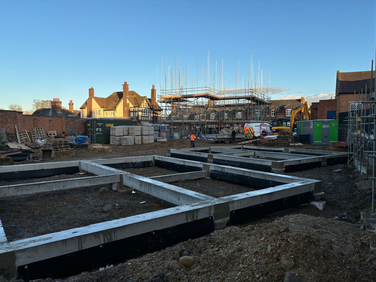 RogerBullivant's tweet image. Look at those RBeam plots...🤩

The #RBCentral team recently completed work on Clarity Properties' #residential site in Kibworth. 

Due to the site's backfilled ground conditions, we opted for Driven Steel Tubular Piles, followed by the installation of RBeam.

#Piling  #UKHousing
