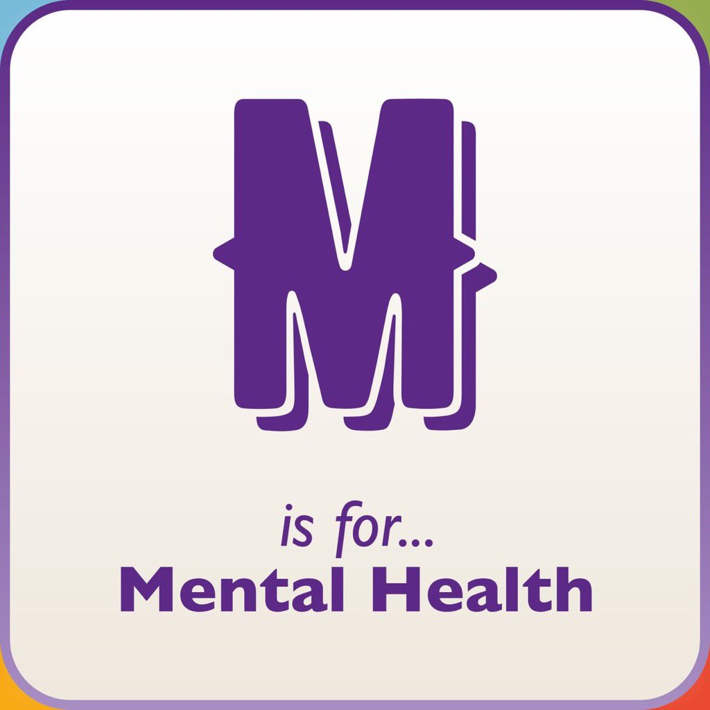 M is for Mental Health.  Look after your mental health and well being.  #OutwoodFamilyandCommunitySupport #AttendanceMatters