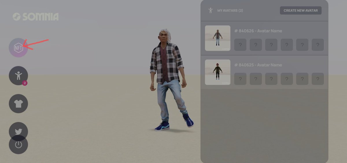 cryptictrader02's tweet photo. After tweaking to your satisfaction, you can then mint the avatar by clicking on the "NFT" logo on the top left.
It'll redirect you to your wallet where you confirm the transaction and get charged a teeny amount of sepolia ETH.
And voila! you have your own avatar. https://t.co/7MqQcAQGRr
