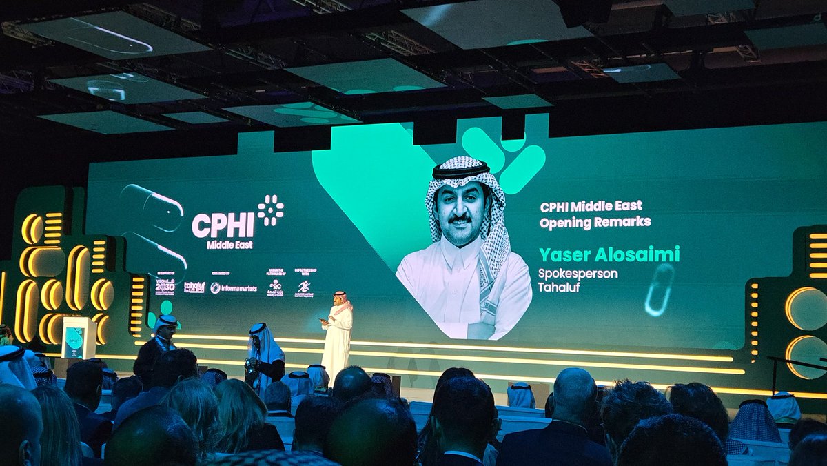 DJHadersPhD's tweet photo. @CPHIMiddleEast is kicking off in #RiyadhSeason #SaudiArabia !

Honored to be a panelist and Keynote speaker, representing @modelmedicines during this year's conference!

#cphi #cphime https://t.co/VX7WpzV0i5