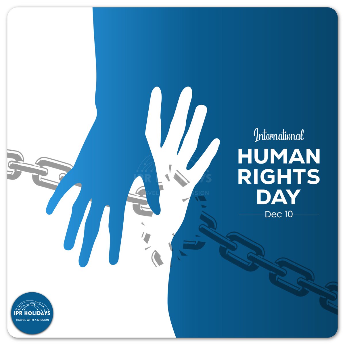 iprholidays's tweet photo. Upholding dignity, equality, and freedom for all!🌍✨ On this HumanRightsDay, let's honor the rights that unite us and strive for a world where justice and peace prevail 🕊️💙 https://t.co/C9ueAIKUvX