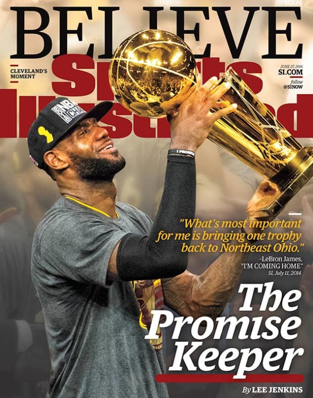 Ok je suis biaisé.

Mais si on prend en compte :

- L'histoire sportive de Cleveland et sa "malédiction". 

- la promesse de l'enfant prodige de l'Ohio avec son homecoming après la rupture douloureuse et son départ au Heat.

- Le fait que les Cavs prennent leur revanche après