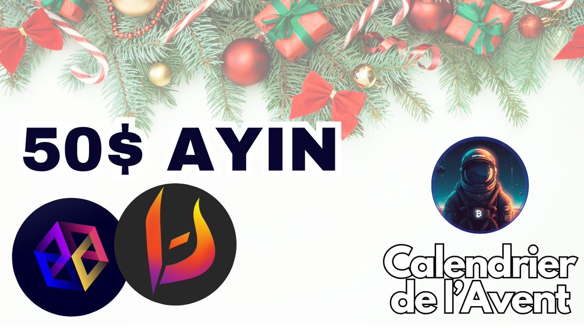 CALENDRIER DE L’AVENT [10/24] 🎅

BlockflowDAO, la première communauté dédiée à l’écosystème <a href="/alephium/">Alephium</a>, vous offre 50$ en tokens $AYIN 🎁

👉 Pour jouer :

🔹 Follow <a href="/Blockflow_DAO/">BlockflowAllianceDAO</a> &amp; <a href="/LeCryptonome/">FrenchBorger 🤖</a>

🔹 Like + RT

📅 Résultat dans 4 jours

À vous de jouer 🎄