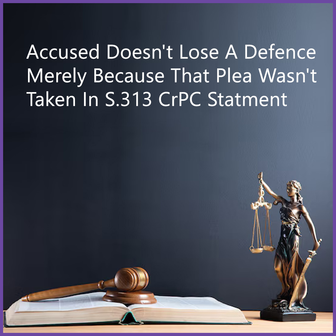 Soo_Legal's tweet image. Accused Doesn't Lose A Defence Merely Because That Plea Wasn't Taken In S.313 CrPC Statment.

For further information, refer to this Article By Adv.Rajveer Singh (bit.ly/3BjpiVC).

#undersection #crpc313 #legalupdates #legalnews #SoOLEGAL #CodeofCriminalProcedure