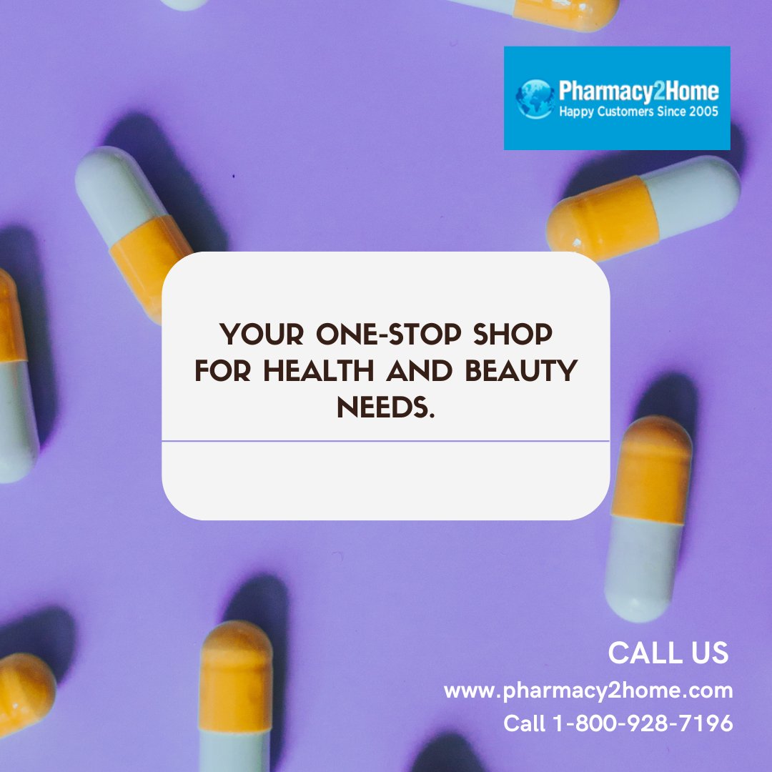 From treatments to beauty products, we’re here to help you feel and look your best. Explore our collection today!

pharmacy2home.com 

#Wellness #HealthCare #SkinCare #medicines #pharmacy #Discount #generic #Doctor #drug