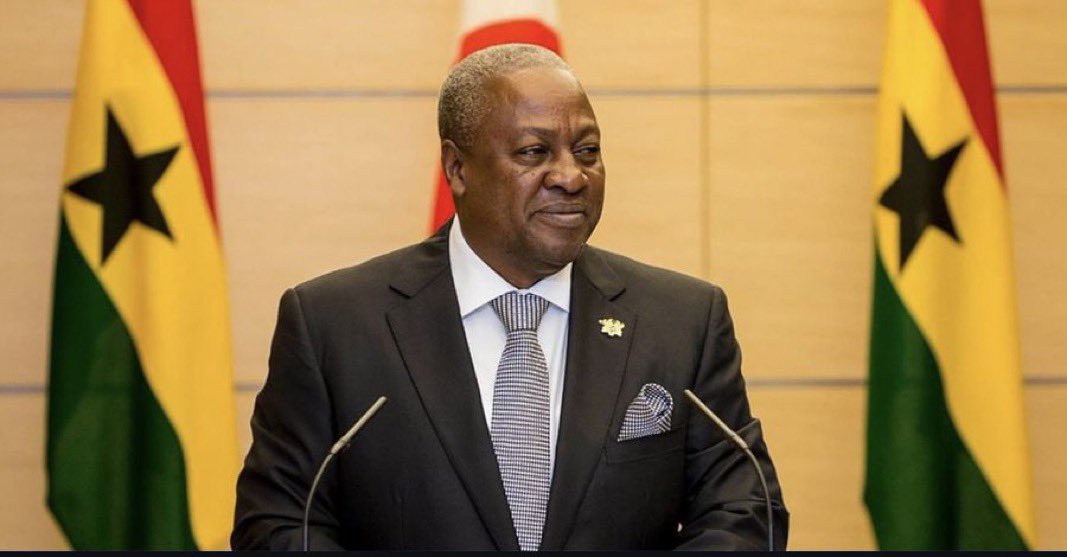CyrilRamaphosa's tweet photo. I offer my sincere congratulations to President-Elect John Dramani Mahama and the National Democratic Congress on your electoral victory in the Republic of Ghana.

As South Africa, we are proud of our deep historical relations with Ghana and our present-day partnership which has unlocked significant opportunities in our economies under the African Continental Free Trade Agreement.

We look forward to working together even more closely and strengthening engagement between citizens of our two countries.

Congratulations once more.